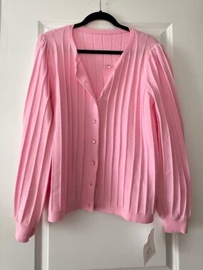Amazon Pink Knit Cardigan